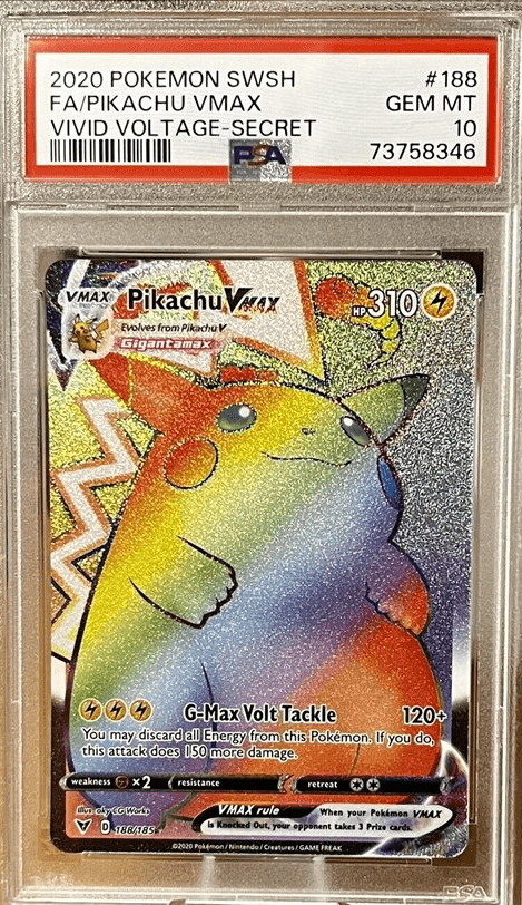 Pikachu VMAX-Full Art Secret Rare 2020 Pokemon TCG Sword & Shield