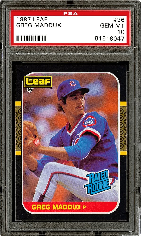 1997 Topps Finest Greg Maddux Rare Gold Card #158 With Film