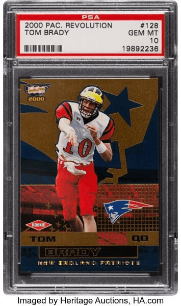 Rare Tom Brady card from first Super Bowl year to be auctioned