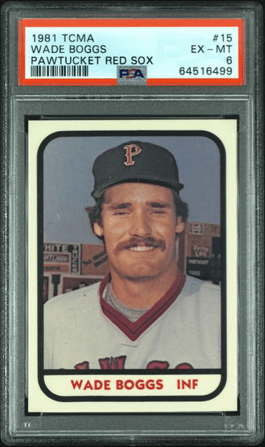 Wade Boggs 1990 Leaf Autographed Baseball Card (boston Red Sox)
