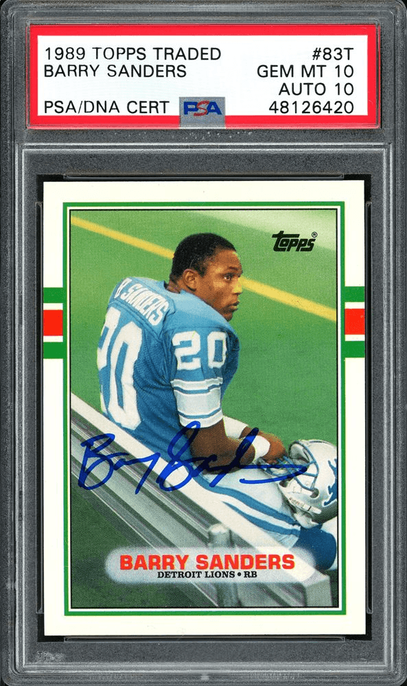 Barry sanders store rookie card