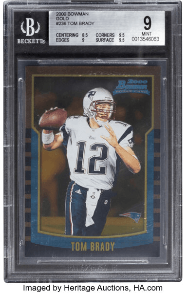 Rare Tom Brady card to be auctioned