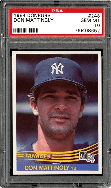 Don Mattingly New York Yankees Autographed 1984 Donruss