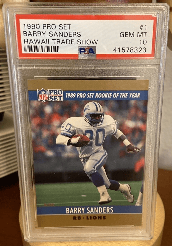 Sold at Auction: 1989 PRO SET BARRY SANDERS ROOKIE CARD