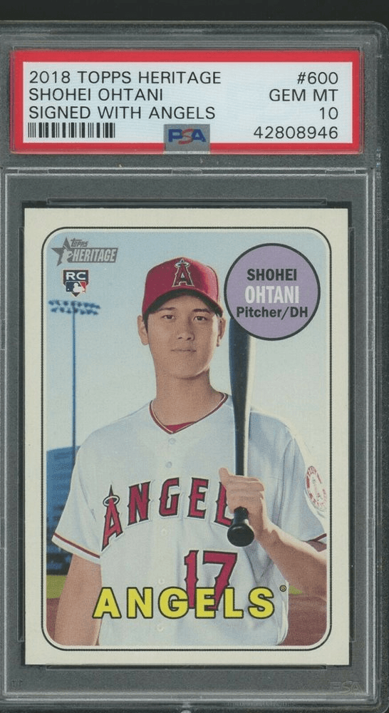 Sold at Auction: Lot of 2 SHOHEI OHTANI Rookie & Signed Baseball Cards