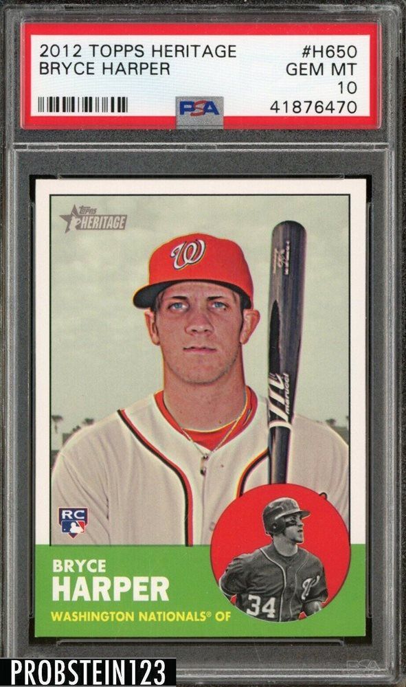 Bryce Harper Washington Nationals Autographed 2012 Topps Chrome