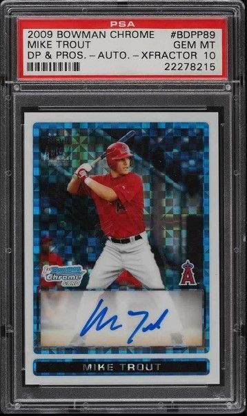 Auction a 2011 Topps Update Mike Trout Diamond Anniversary PSA 10