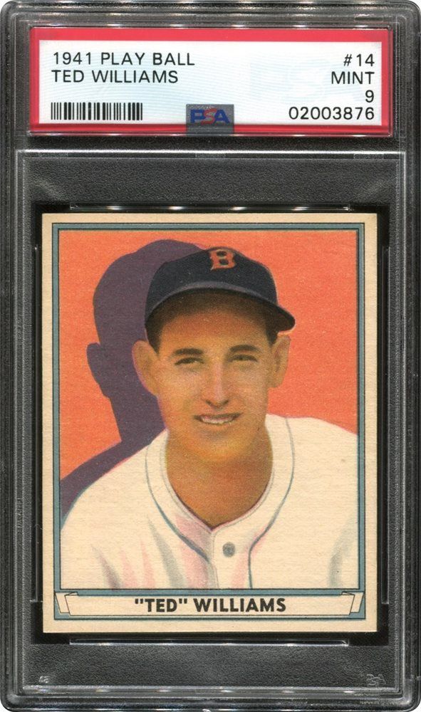 Ted Williams - Colorized Portrait | Greeting Card