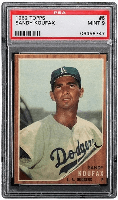 1955 Topps Baseball #123 Sandy Koufax Rookie Card PSA 5 EX Dodgers