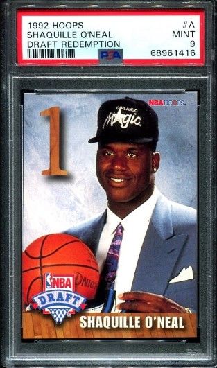 1992-93 Upper Deck Basketball #1 Shaquille O'Neal Rookie Card Shaq - #1 NBA  Draft Pick