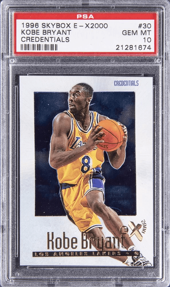 1996-97 Skybox Premium Basketball #55 Kobe Bryant Rookie Card Lakers