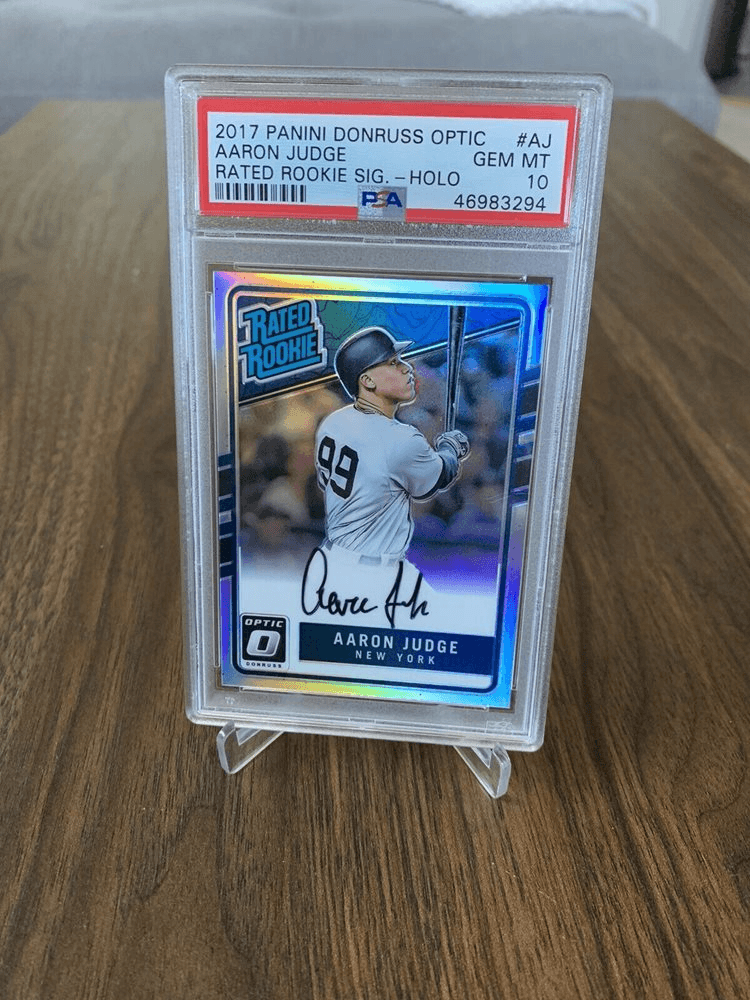 With Aaron Judge's HR No. 61, what's his 2017 rookie card value