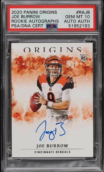 Joe Burrow Rookie Cards Guide, Top RC List, Best Autographs