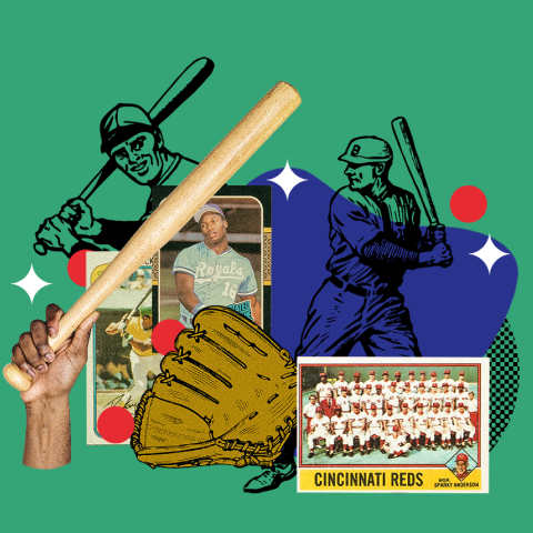 1950 JACKIE ROBINSON Print Vintage Baseball Poster. Retro 