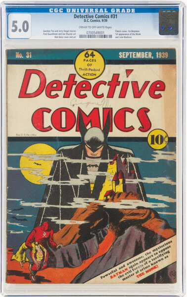 Goldin 1939 DC Detective Comics #27 Auction