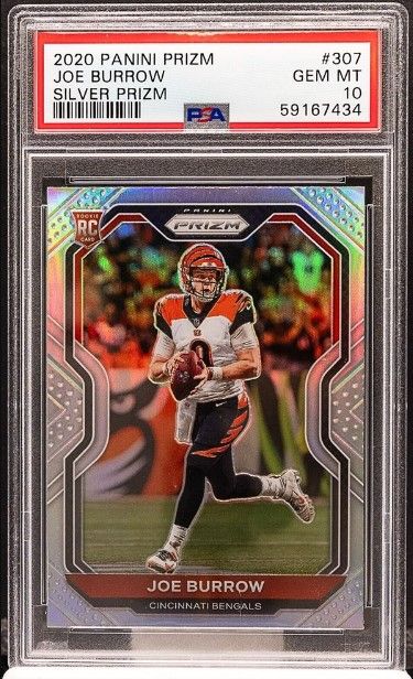 2020 PANINI SELECT JOE BURROW #146 ROOKIE RC CINCINNATI BENGALS