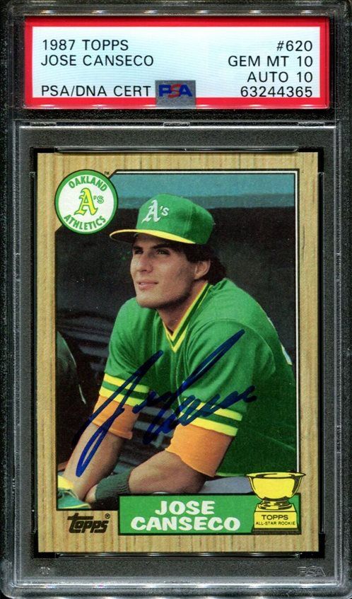 JOSE CANSECO ROOKIE CARD Donruss Baseball OAKLAND A's Athletics MLB RC