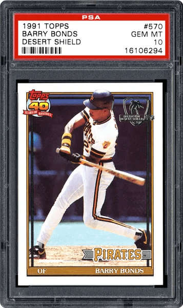 1987 Topps Barry Bonds #320 PSA 8 NM - Mint Pittsburgh Pirates