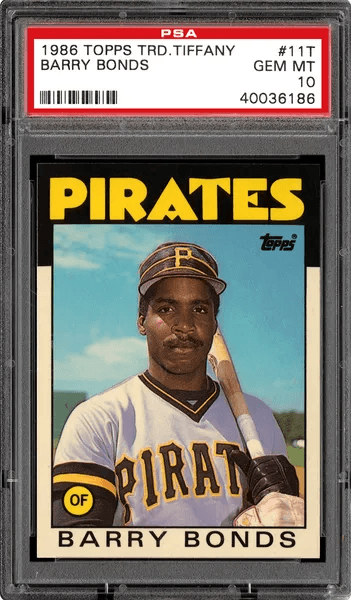 Sold at Auction: 1986 Topps Traded Barry Bonds Rookie