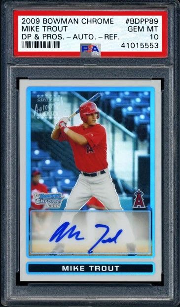 Mike Trout rookie baseball card sells for nearly $1 million