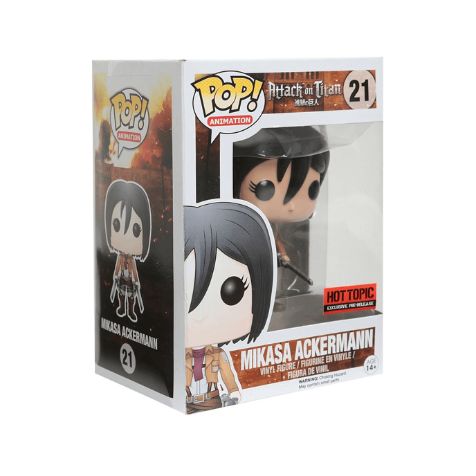 Mikasa Ackerman Hot Topic (Pre-Release) Exclusive Funko store Pop