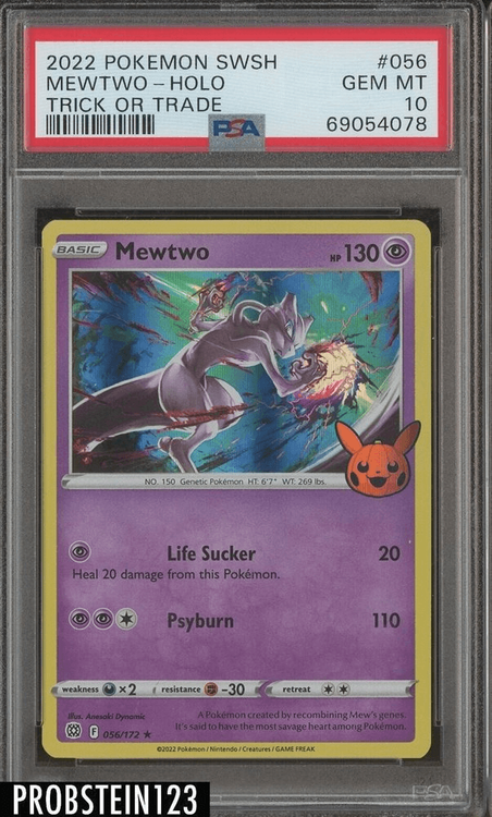 Mewtwo - 056/172 Holo Rare - Pokemon Halloween Set