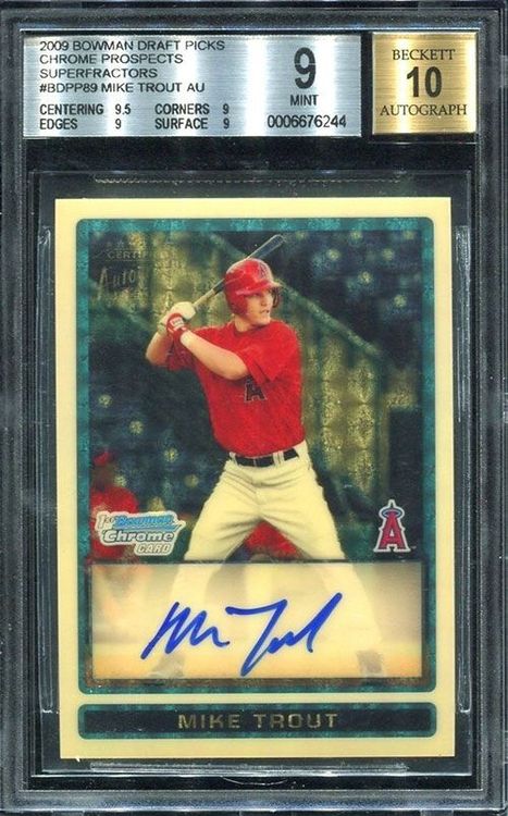 Mike Trout 2011 Bowman Sterling Rookie - 2011 - US