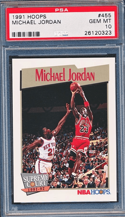 Michael Jordan NBA Hoops Card #5 Most Valuable Player