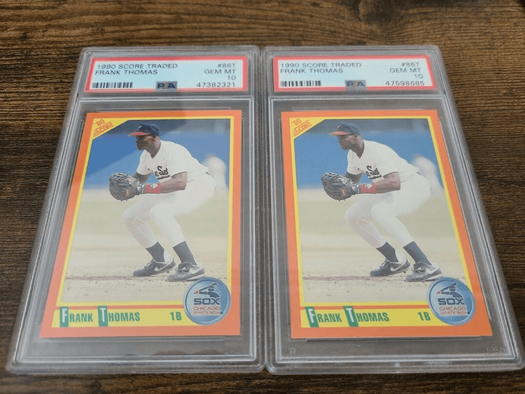  1990 Score Baseball #663 Frank Thomas Rookie Card