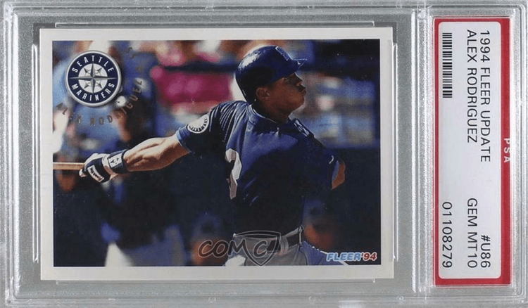 Alex Rodriguez 1994 Upper Deck Collector's Choice Rookie Card (PSA 8)